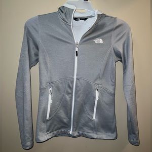 North face full zip grey jacket size XS
